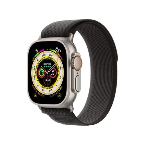 Apple Watch Ultra GPS + Cellular 49mm Titanium Case with Black/Gray Trail Loop-M/L (MQF53/MQFX3) б/в